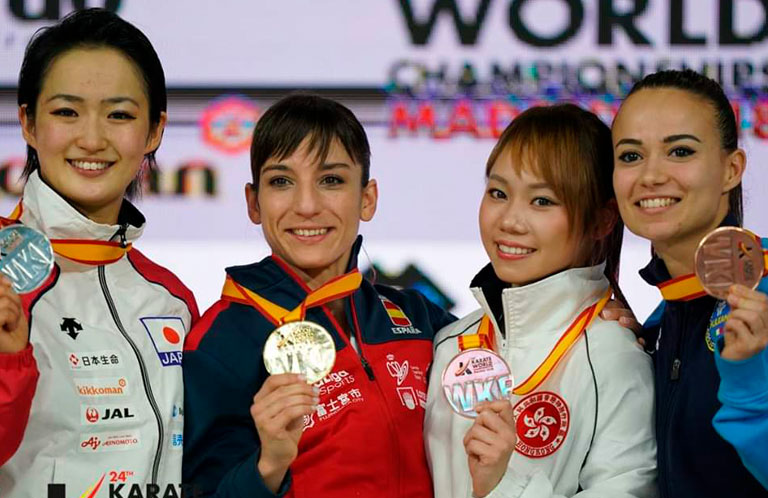 Sandra Sánchez, campeona del mundo de karate
